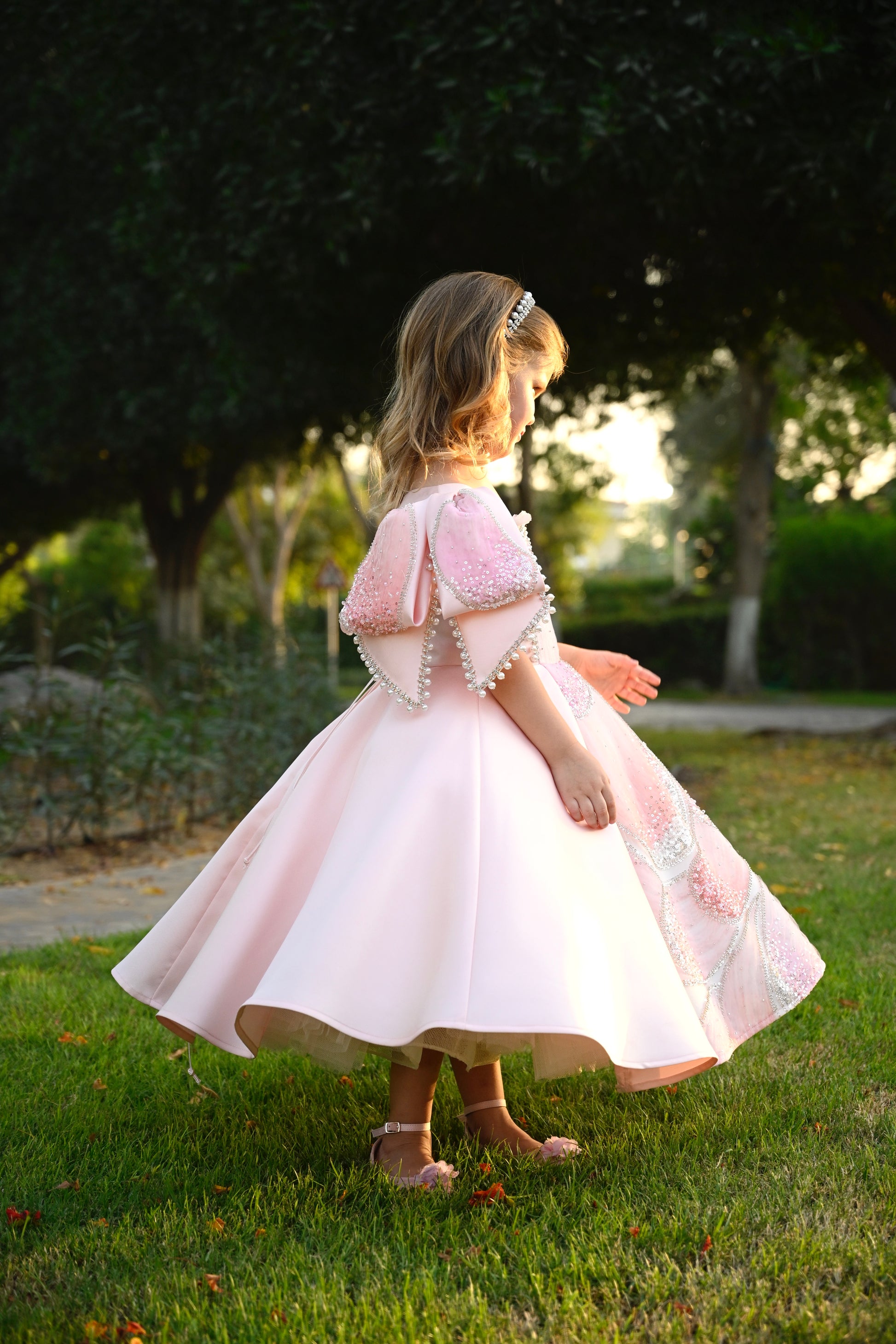 carnation pink color dress Carnation Pink Net & Satin Embroidered Gown Design by Mirroir at Pernia's Pop Up Shop 2026