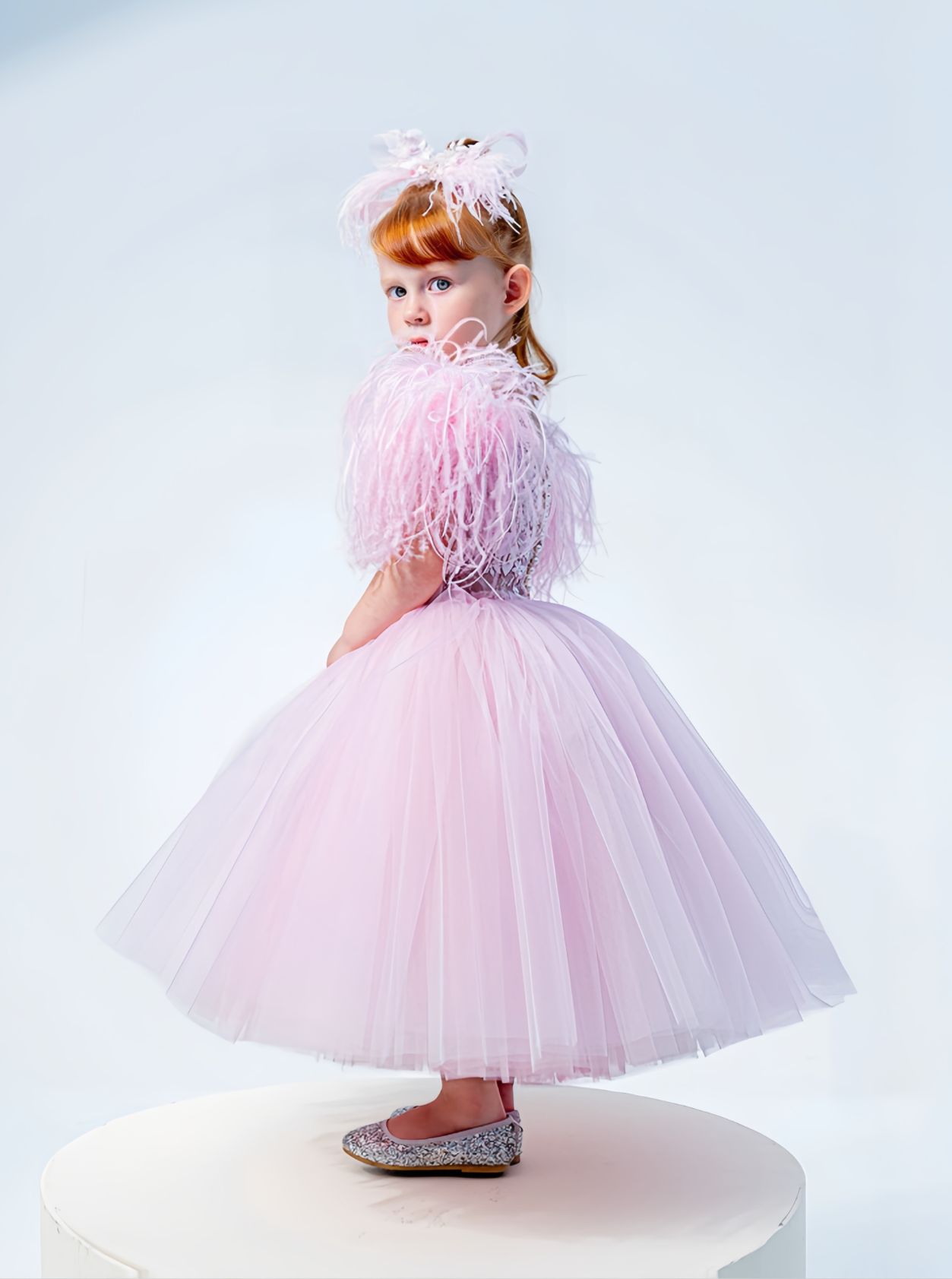 lily flower costume PINK ASTER LILY- Flower girl dresses